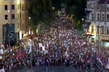 Serbian student led demonstrations intensify as thousands take to streets, block roads in 18 cities