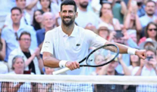 Djokovic reaches record 14th Wimbledon semifinal