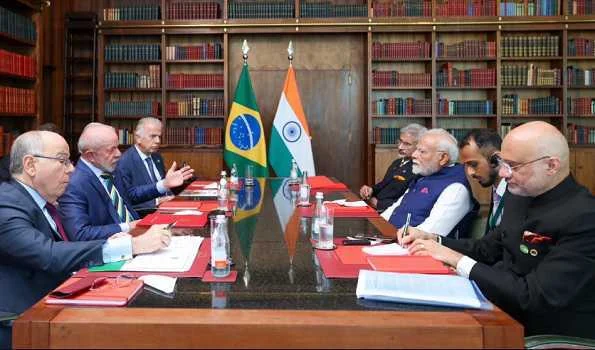In talks with PM Modi, Brazil