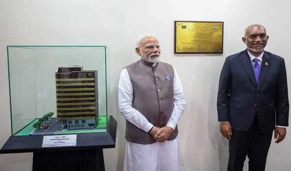 PM Modi, Maldivian President inaugurate MoD building in Male; India delivers two advanced portable hospital units