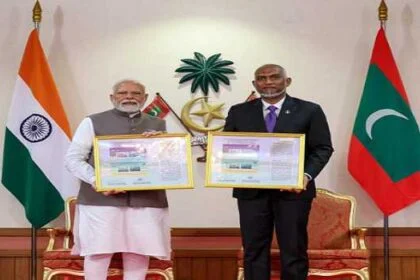 PM Modi, Maldivian President release commemorative stamps to mark 60th anniversary of diplomatic ties
