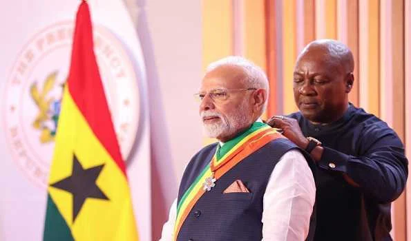 PM Modi conferred Ghana