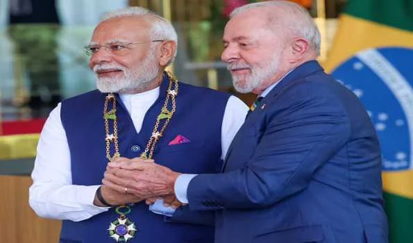 PM Modi leaves for Namibia after concluding Brazil visit