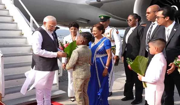 PM Modi reaches Trinidad& Tobago