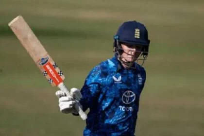 Thomas Rew hits England U19s