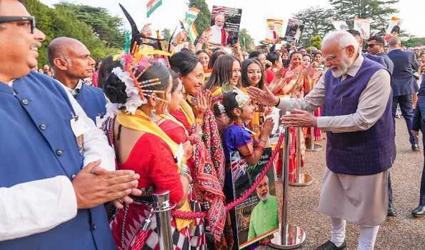 Touched by warm welcome from Indian community truly heartening