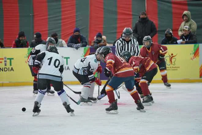 Khelo India Winter Games 2026: Army men, Ladakh women off to emphatic start in ice hockey competitions